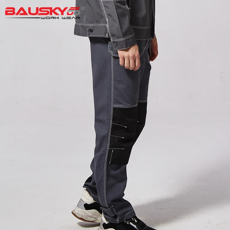 Bauskydd B109 Спецодежда хлопковые брюки рабочие защитная Рабочая одежда мужские брюки черные осенние брюки с наколенниками