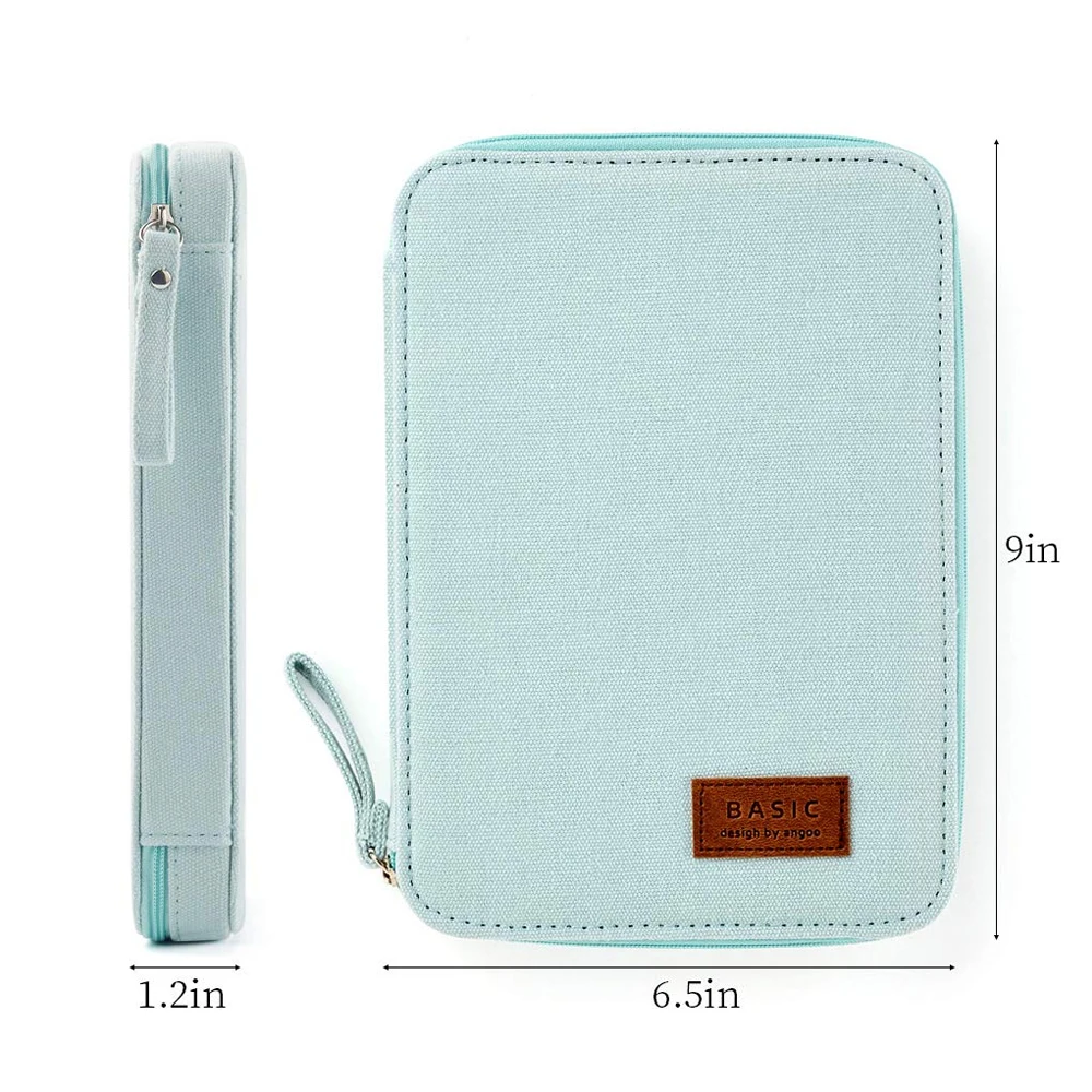 Большая емкость холщовая ручка сумка для хранения канцелярские принадлежности