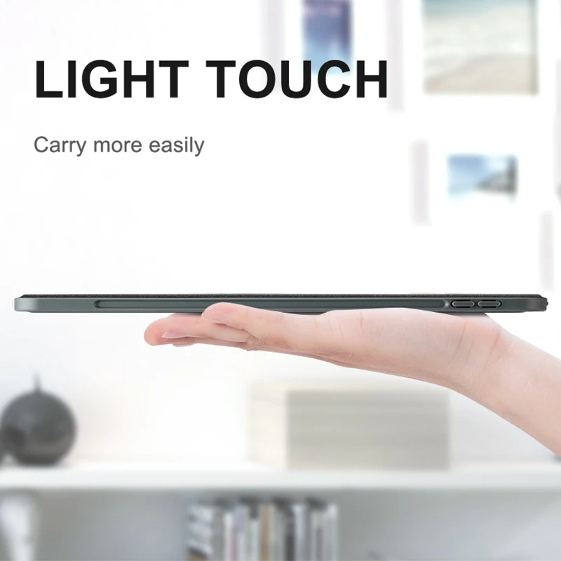 Чехол с держателем для карандаша iPad Air 2 mini4 5 чехол 10 2019 / Pro 11 2020 3 5/9 7 2018 i Pad Wake up |
