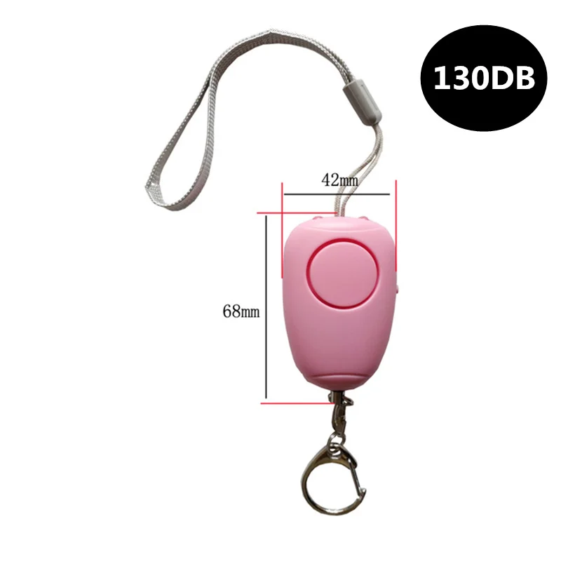 Личная сигнализация для самообороны 130 дБ светодиодный светильник аварийная