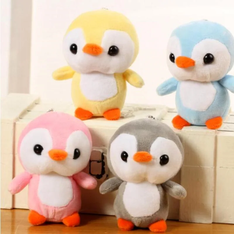 Плюшевая кукла гусь милая большая голова животного сумка для ключей подвеска