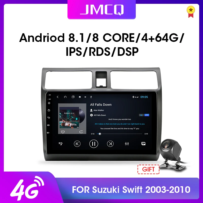10 1 &quotAndroid 8 4G автомобильный стерео GPS навигация мультимедийный плеер для Suzuki Swift