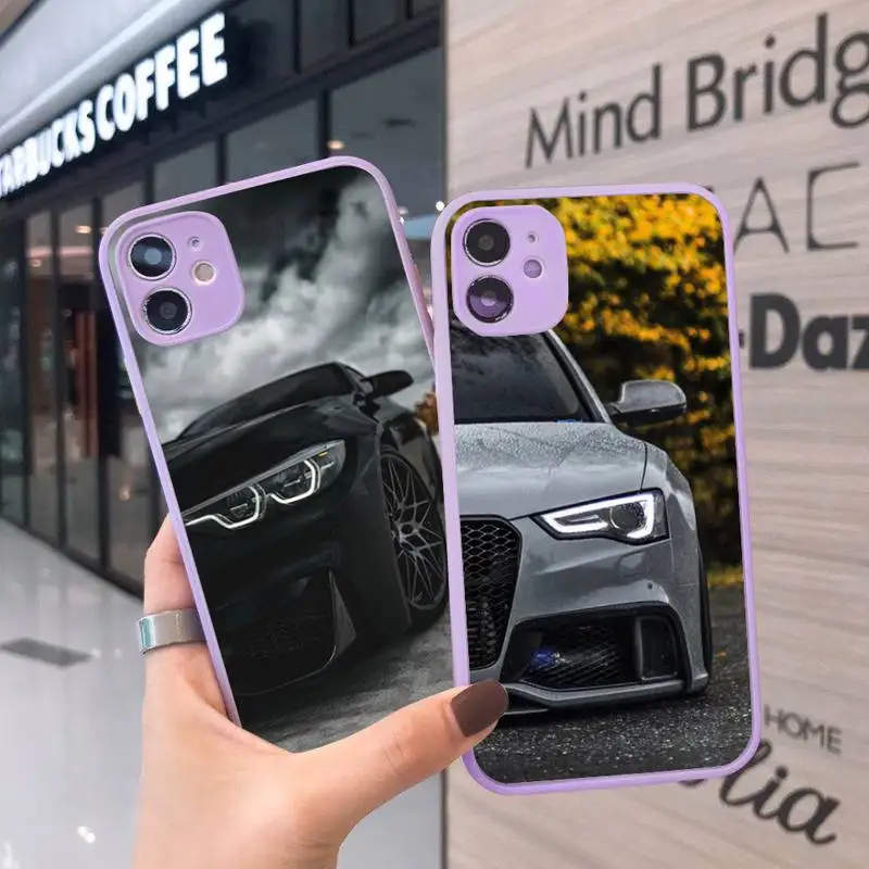 

Cool car sports bust Phone Cases Matte Transparent for iPhone 7 8 11 12 s mini pro X XS XR MAX Plus cover funda