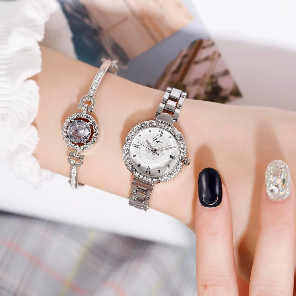 Женские часы модные маленькие Изящные европейские кварцевые ювелирные изделия