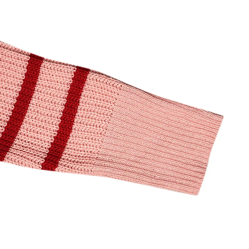 2019 Модный Новый женский модный зимний однотонный вязаный свитер в