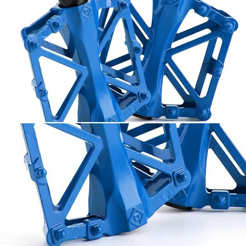 

Mountain Bike Pedals with Reflective Strips Non Slip Aluminum Alloy Bicycle Pedals JC