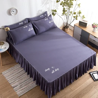 Однотонный Комплект постельного белья хлопковое покрывало наволочки 3 шт./лот