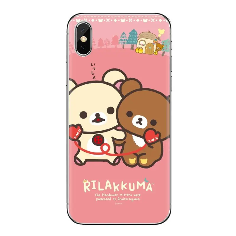 TPU Case Rilakkuma cat wallpaper for phone For iPhone XS Max XR X 4 4S 5 5S 5C SE 6 6S 7 8 Plus Samsung Galaxy J1 J3 J5 J7 A3 A5 |