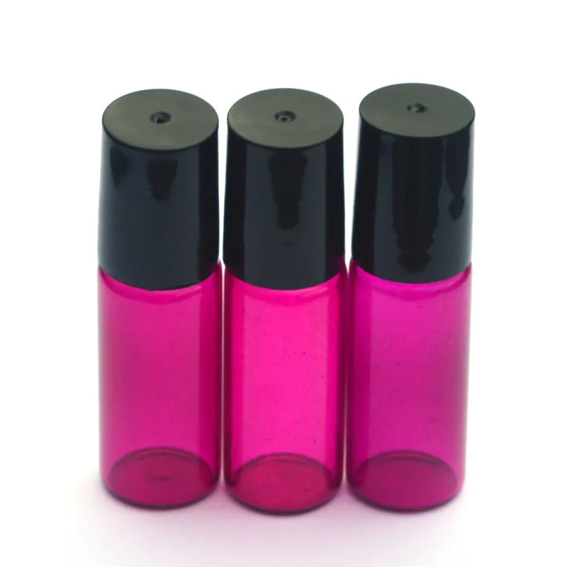 50 шт. эфирные масла пустая Роза обоев на Стекло флакон духов образце 5 мл