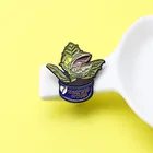 Брошь с эмалью в форме кофейных зерен, для кармана, шляпы, рубашки