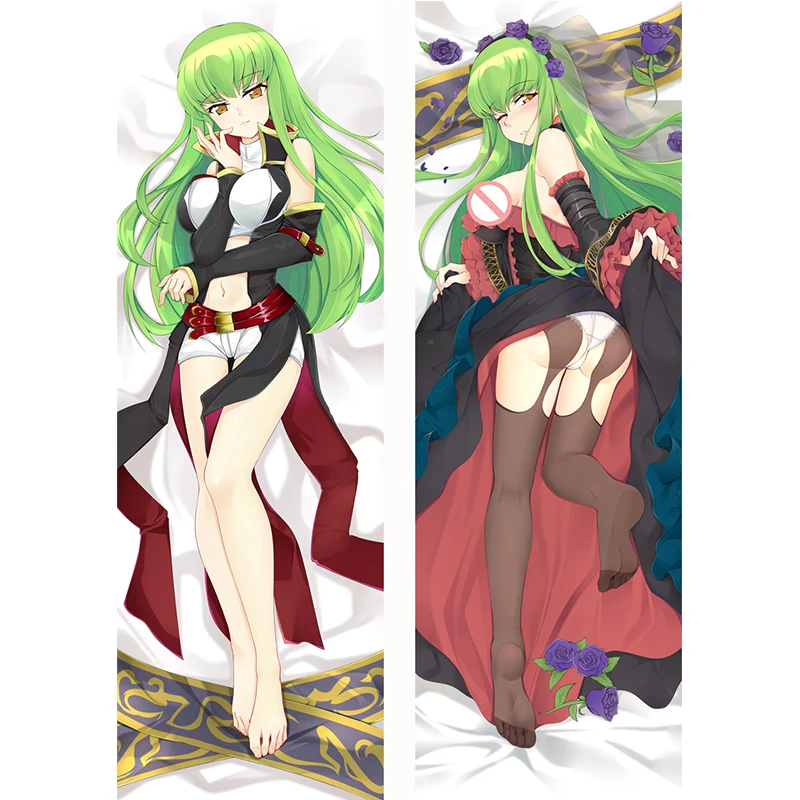 Аниме Code Geass: Lelouch of the Rebellion Dakimakura Чехол персонажей Nunnally Lamperouge & C.C. с длинной