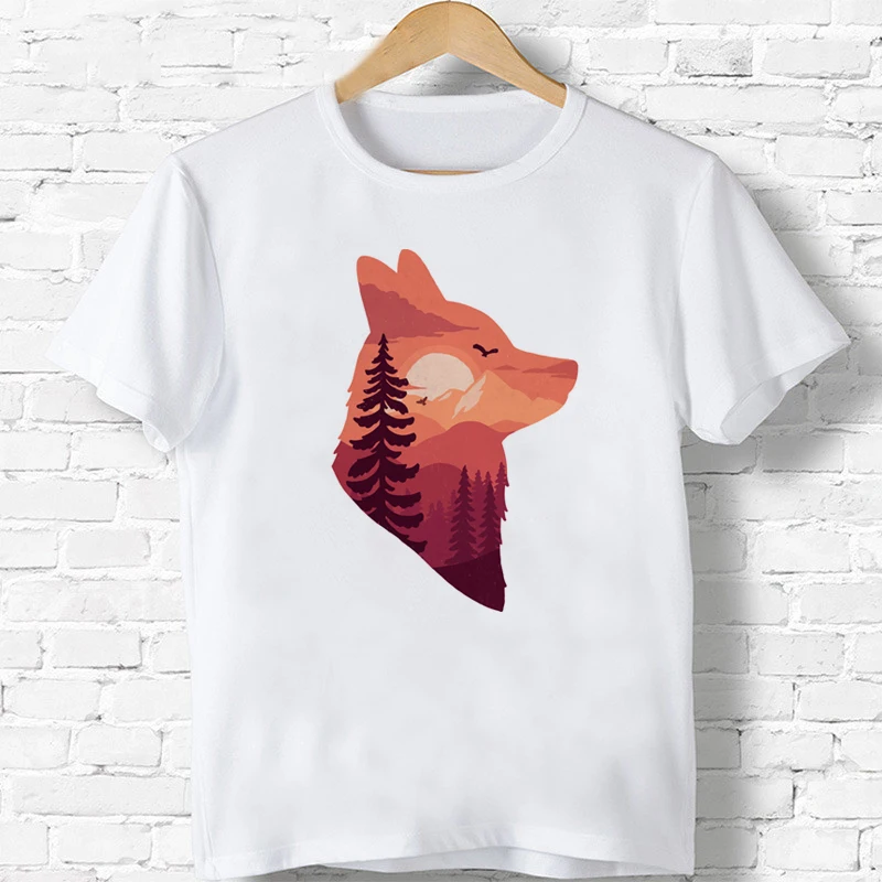 Футболка с рисунком Red Fox летняя белая Повседневная футболка коротким рукавом для