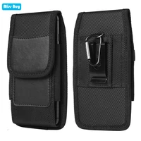 6 55for one plus 8t case belt clip holster universal phone bag oxford cloth card pouch for oneplus 8t mobile phone waist pocket