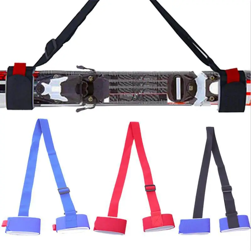 

HiMISS Adjustable Skiing Pole Shoulder Hand Carrier Lash Handle Straps Porter Hook Loop Protecting for Ski Snowboard