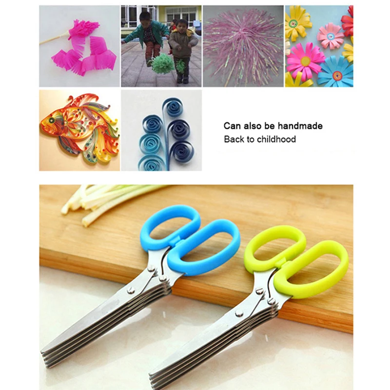 Многофункциональные кухонные ножницы из нержавеющей стали 5-слойные для