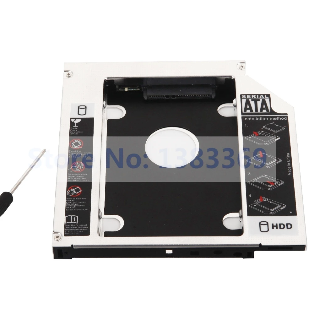 

NIGUDEYANG 2nd Hard Drive SSD HDD Optical Bay Caddy Adapter for Acer Aspire 7250 7540 7540G