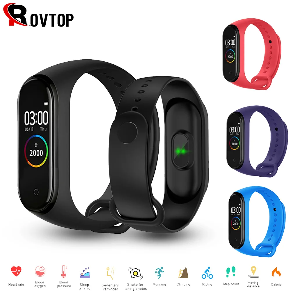 Rovtop M4 Plus умные часы для мужчин кровяное давление пульсометр мужские браслет