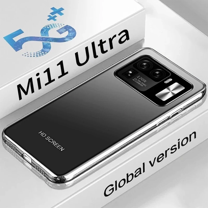 Tel&eacute;fono Inteligente Mi 11 Ultra versi&oacute;n Global, m&oacute;vil con Android 10,0, c&aacute;mara HD de 7,3 pulgadas, 16GB + 512GB, 24MP + 48MP-0