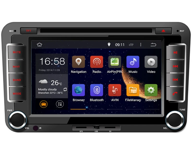 

7" in-dash Android Car DVD Player with TV/BT GPS 3G WIFI DVR Canbus,Audio Radio Stereo,Car multimedia headunit for VW universal