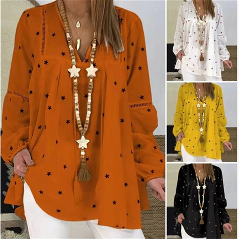 2020 Новая летняя блузка для женщин Повседневное платье с длинными