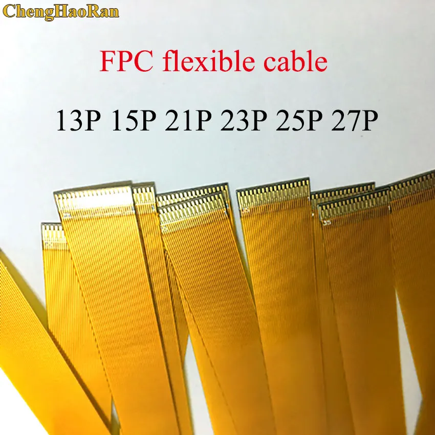 ChengHaoRan прямое направление 13P 15P 21/23/25/27 Pin FFC FPC Гибкий плоский кабель шаг 0 3 мм