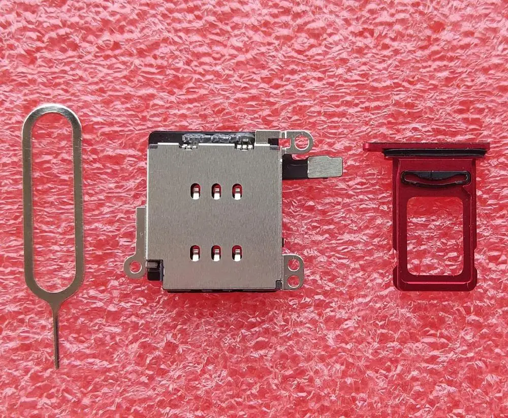 1set/lot for iPhone XR Dual SIM Card tray Holder Slot + reader flex cable open ejector Adapter Replacement | Мобильные телефоны и