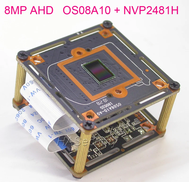 AHD 8.0MP @ 15FPS 3840x2160 1/1. 8 &quotOmniVision OS08A10 CMOS + NVP2481 камера с модулем печатной платы OSD кабель