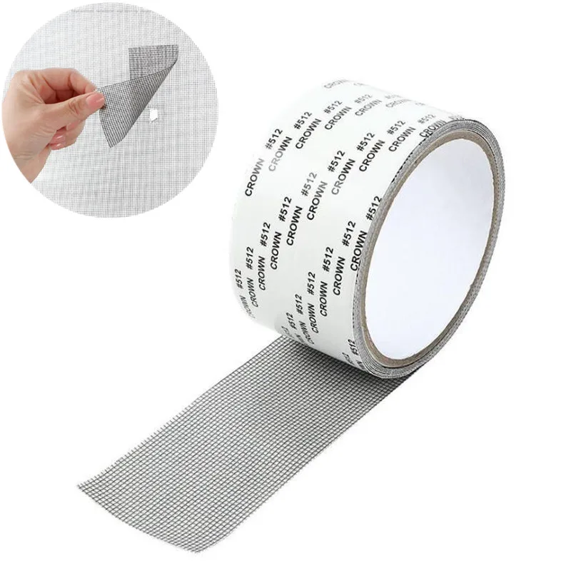 

Window Screen Repair Tape Anti-mosquito Mesh Sticky Patch Self-adhesive Super Fix Anti-Insect Door Mesh Broken Holes Repair Tool