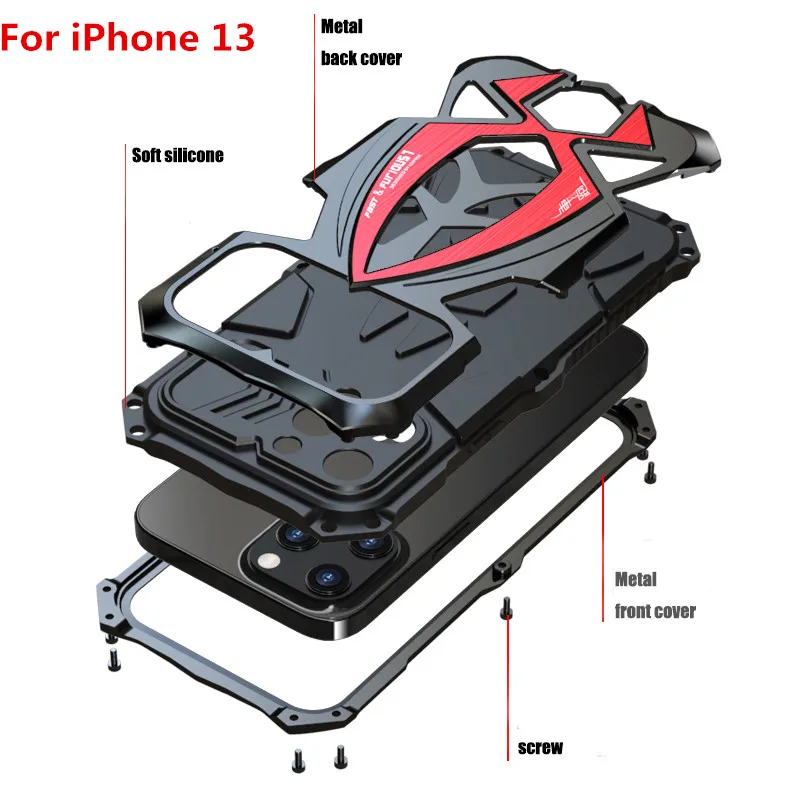 

360 Full Protect Armor Case For iphone 13 pro max Mini Case silicone shockproof For iphone 12 case funda luxury coque cover