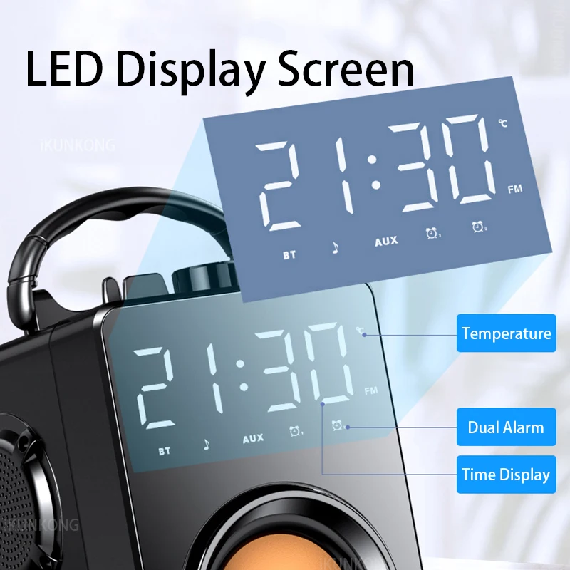 

Super Bass Bluetooth Speakers Portable Column High Power 3D Stereo Subwoofer Music Center Support AUX TF FM Radio HIFI BoomBox