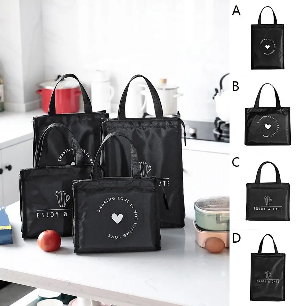 Портативная сумка для ланча женщин детей мужчин изолированная Холщовая Сумка