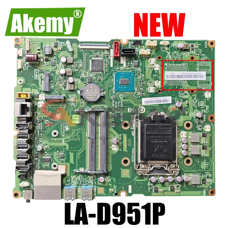 Для Lenovo Ideacentre 510 23ISH S5250 AIO материнская плата LA D951P D952P FRU: 00UW376|Материнские платы| |