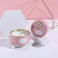 6 styles decorative lightings scented candle jars smoke free aromatherapy soy aromatic candle tins for home wedding decoration