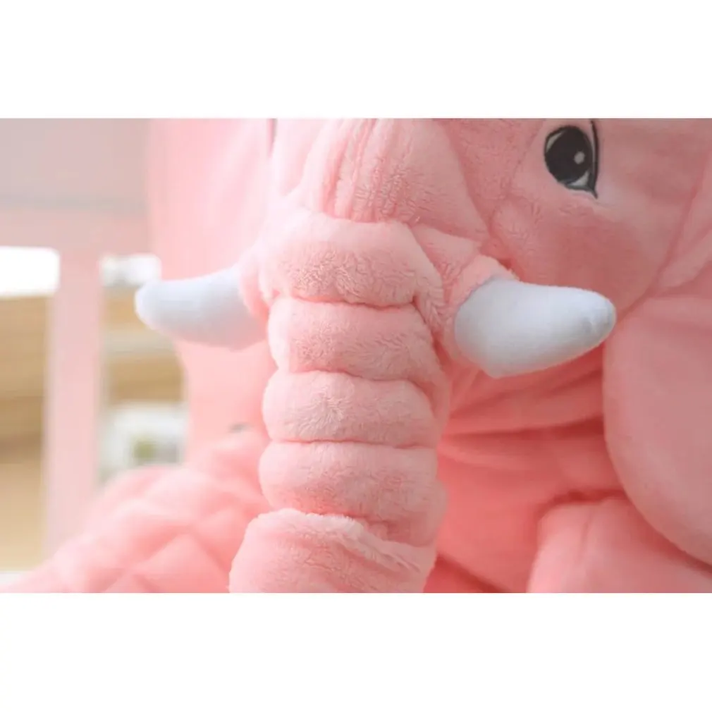 

40cm Height Large Plush Elephant Doll Toy Kids Sleeping Back Cushion Cute Stuffed Elephant Baby Accompany Doll Xmas Gift