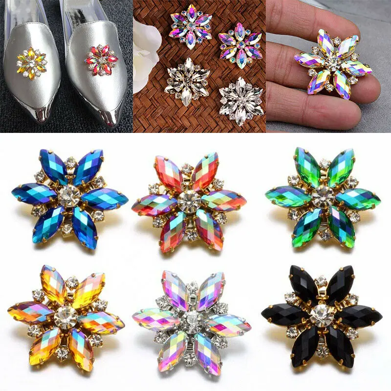 Швейные Стразы AB Crystal Свадебные Длинные Кружевные бусины пришить стразы с