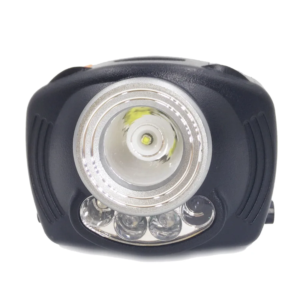 

Inductive Headlight 3 Mode +2 Red LED Infrared Sensors Headlamp Lamp Torch Light Weight For Camping Fishing Kid SOS