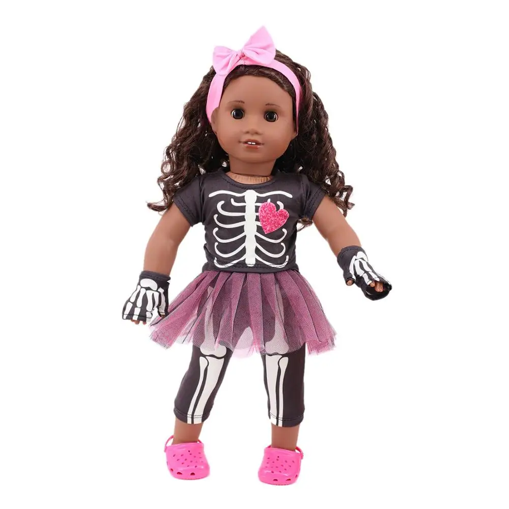 Одежда для кукол 2 шт. Новое поступление платье куклы на Хэллоуин юбка 18-дюймовой