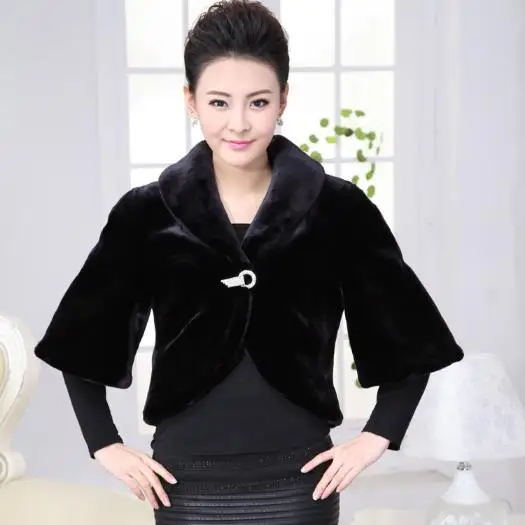 Меховые женские пальто из искусственного меха 2019 зимние короткие пончо жилетка