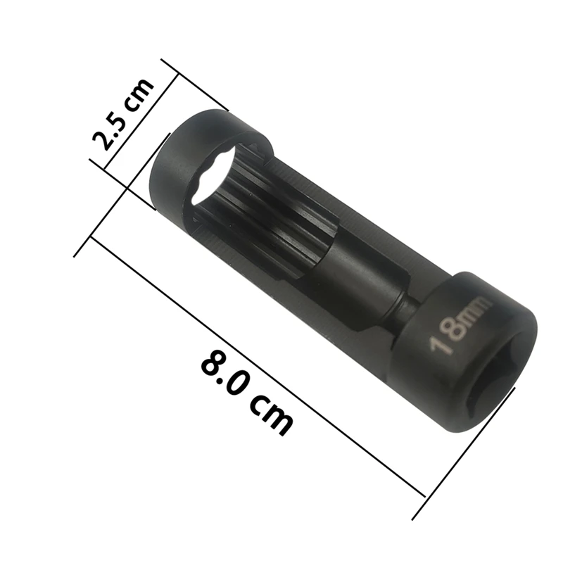 

6848 For-Porsche Strut Nut Socket(18mm/12PT) VM 3353 1/2 inch DR. x 18mm, 12PT