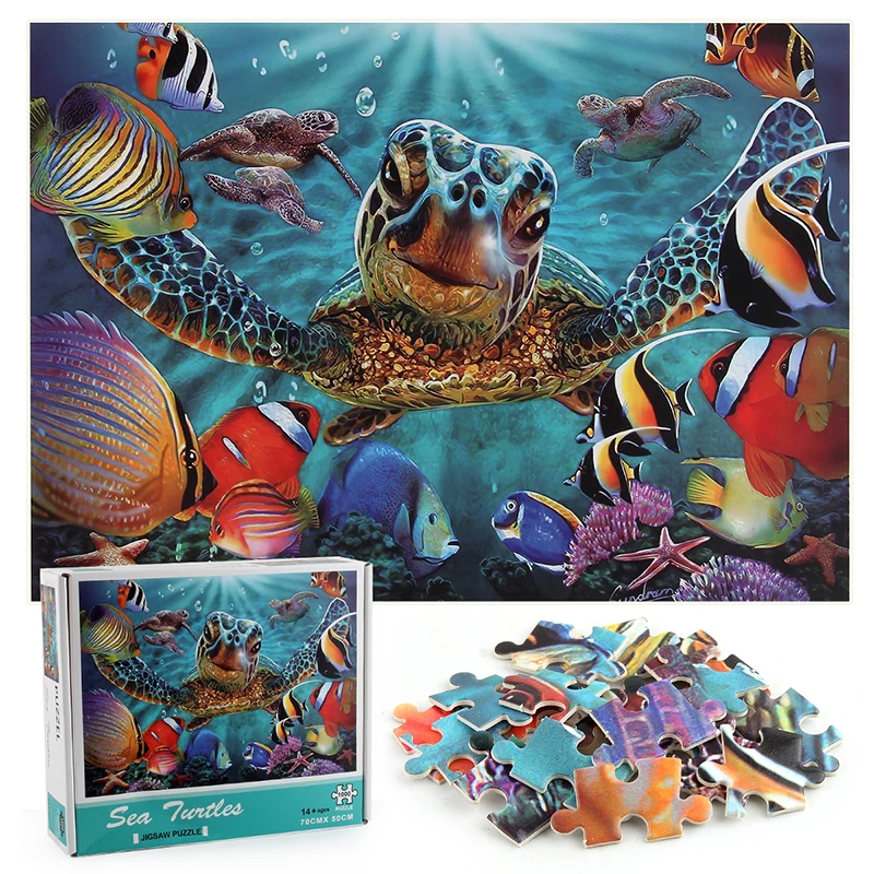 Sea turtle Puzzle 1000 Pieces Jigsaw for Adults Kids |