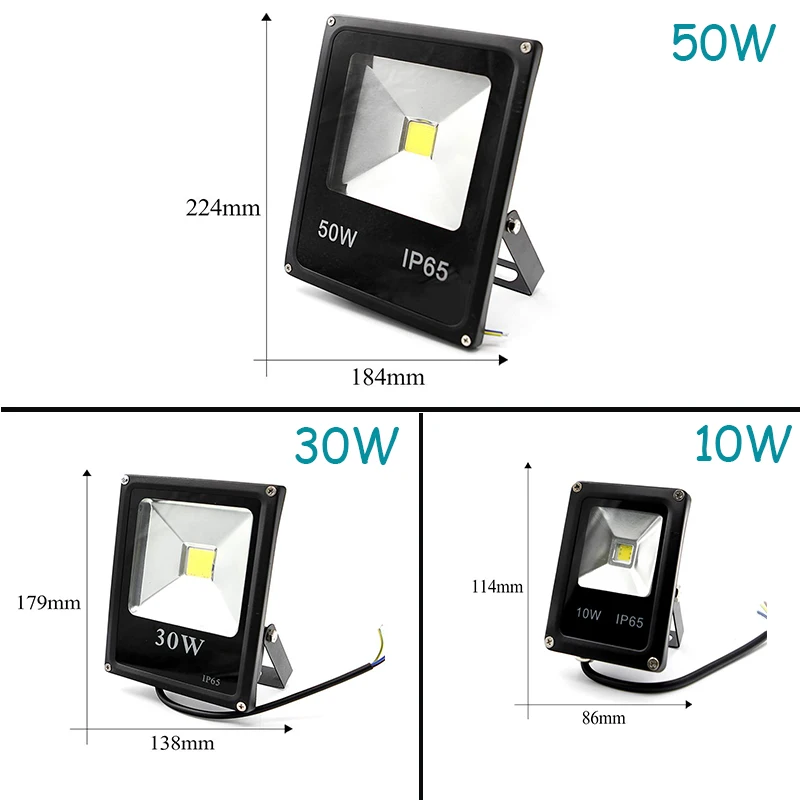 Светодиодный наружный прожектор ip65 10 Вт 30 светодиодный Портативный 50 220 в