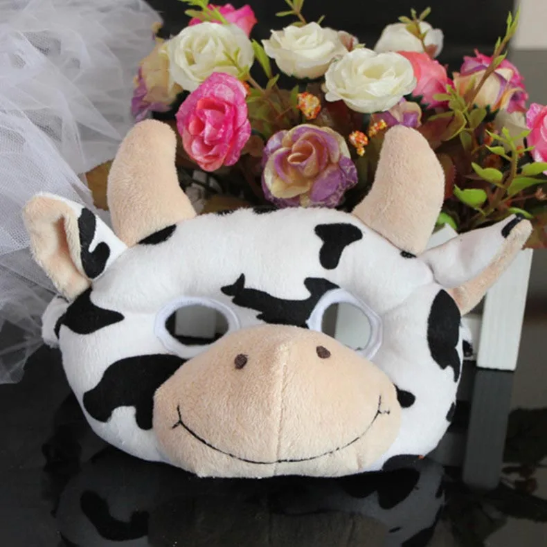 Креативная Забавная детская маска в виде оленя тигра кролика животного реквизит