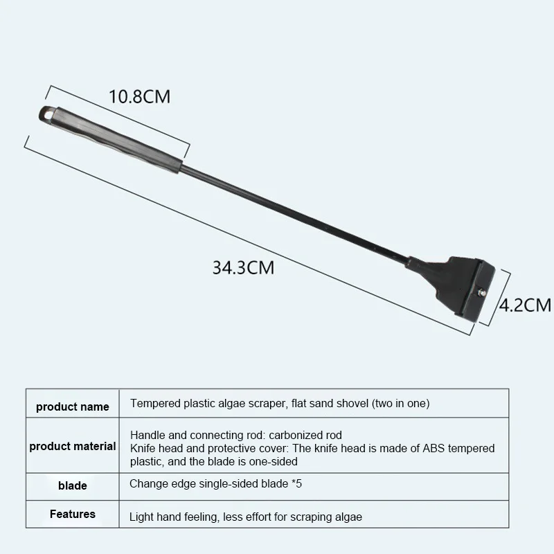

Algae Scraping Knife Cleaning Tool Cleaning And Scrubbing The Fish Tank Cleaning Multifunctional Cleaning Tool