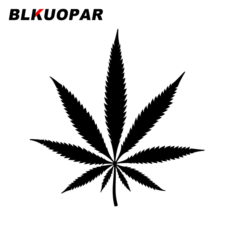 

Автомобильные наклейки BLKUOPAR с пеньковыми листьями, креативные наклейки с защитой от царапин для окон, декор для кондиционера, защита для дв...