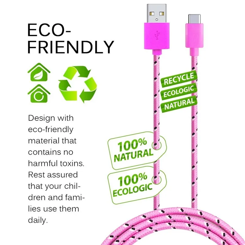 2 4a maerknon usb type c cable fast charging data wire for xiaomi samsung huawei quick phone charger accessory cable 1m2m3m free global shipping