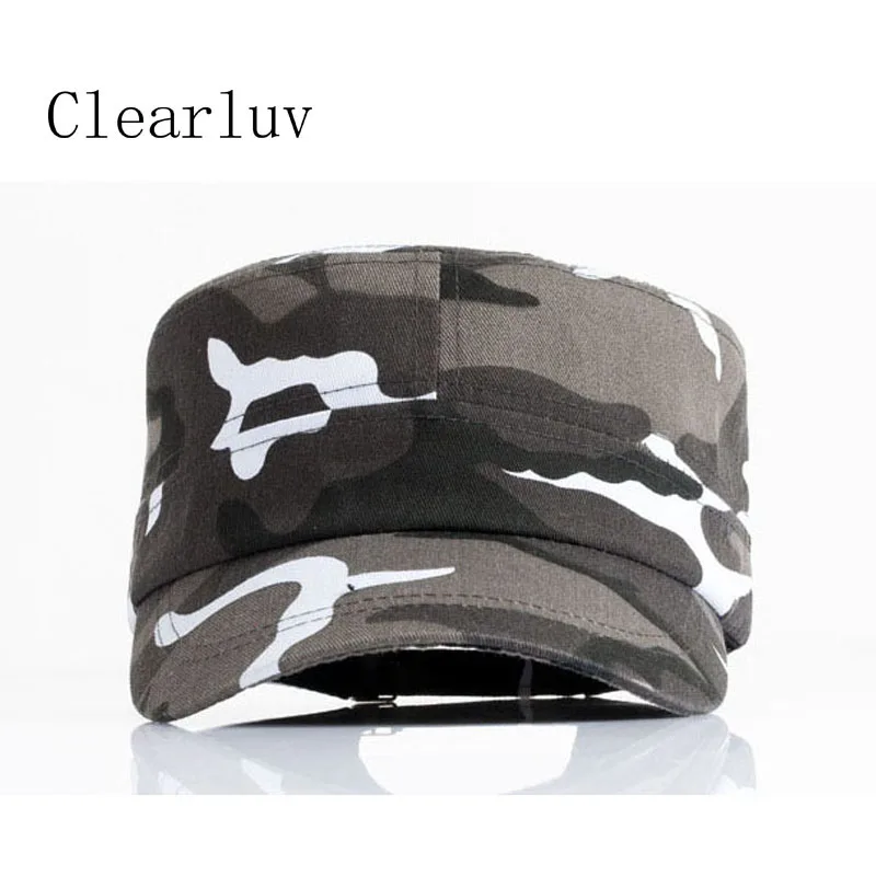 Армейская камуфляжная плоская кепка регулируемая Весенняя бейсбольная мужская