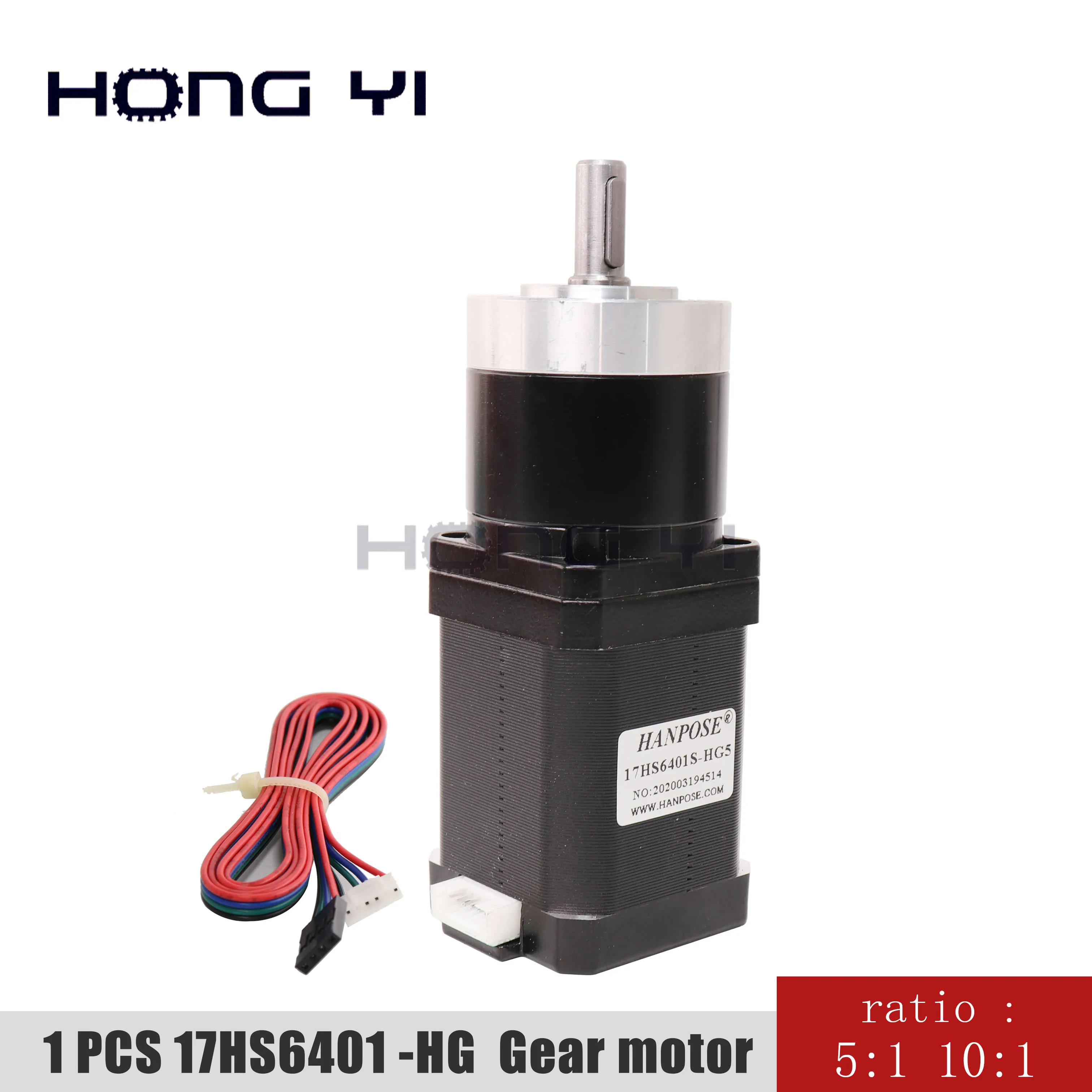 

Планетарная Шестерня 17HS6401S-HG Nema17, коробка передач с планетарным шаговым двигателем, аксессуары для 3D-принтера, 5-1 10-1