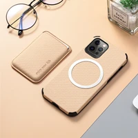 for iphone 13 12 11 pro max mini xs x xr se 2020 7 8 6 6s plus case magnetic magsafe leather carbon texture soft cover funda