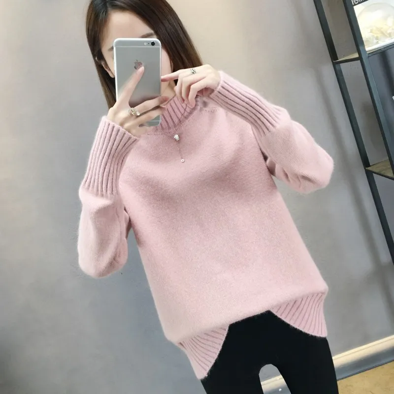

2020 Semi-high collar sweater for women in autumn and winter