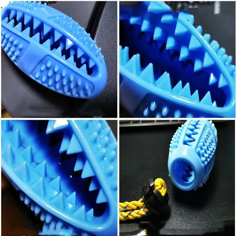 

Rubber Dog Toothbrush Rubber Dog Toy Pet Chewing Bad Breath Cleaning Dog Teeth Toy Small Puppy Big Dog Accessories